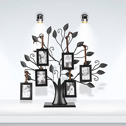Raguso Familienfotos Metall Display Baum mit hängenden Bilderrahmen für Foto Bild Baum Display dekorative Tabelle Home Decor(S)