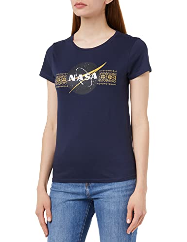 Nasa Damen Wonasadts067 T-Shirt, Navy, X-Large