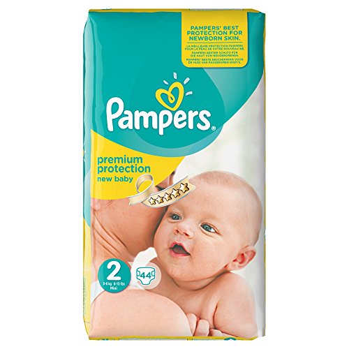 Pampers Windeln New Baby, Gr. 2 mini 3-6 kg, 44 Stück