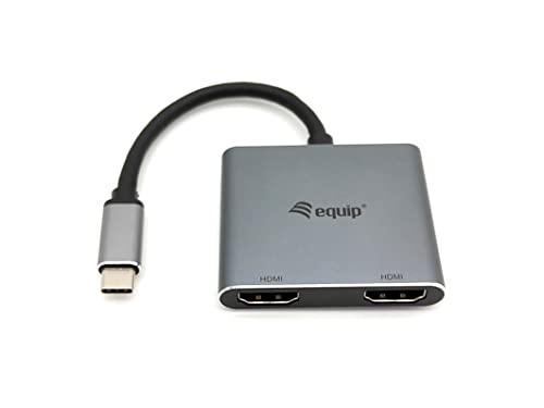 Equip Adapter USB-C -> 2X HDMI 8K30Hz 0.15m gr