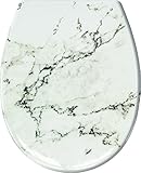 Kleine Wolke Marble WC-Sitz, Duroplast, anthrazit, 37 x 45 x 5 cm