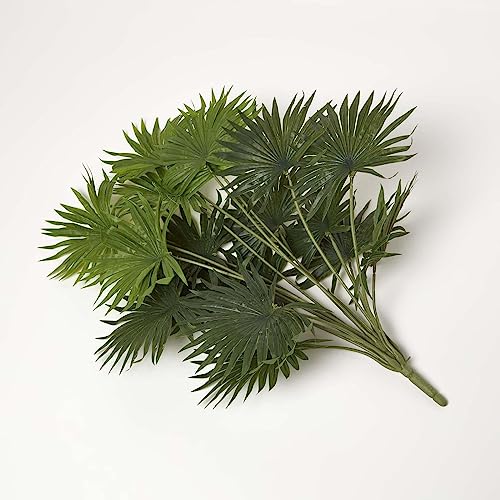 HOMESCAPES Künstliche Palmen-Blätter im Strauß 68 cm groß, Kunstpflanze ohne Topf, Kunstpflanzen wie echt