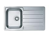 Küchenarmatur aus Edelstahl und mit einer Einzelschüssel von Alveus Line 20 - Leinen - 1065579