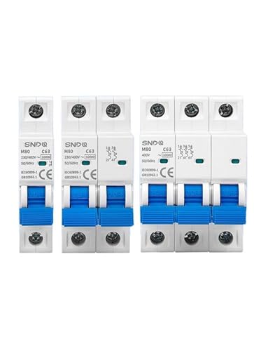 Hochsegmentierter Miniatur-Leistungsschalter der Serie M80. Miniatur-Leistungsschalter for den Haushalt, Luftschalter DZ47S (Size : M80-1P-C20)