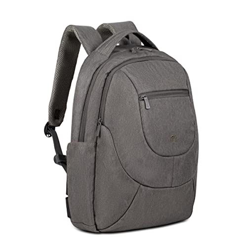 RIVACASE Ultraleichter moderner Rucksack für Laptop bis 15,6 Zoll - wasserdichter Schulrucksack und Schultasche - Praktischer Sportrucksack für Reisen und Arbeit (khaki)