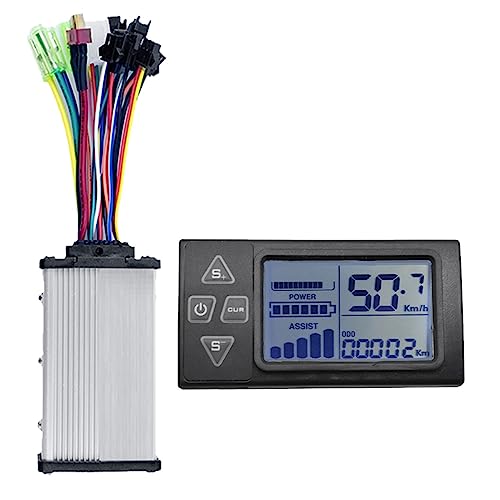 ferater 24V/36V/48V S861 LCD-Ebike-Display-Armaturenbrett + 36V 350W Sinuswellen-Controller für Elektrofahrrad-BLDC-Controller (6PIN)