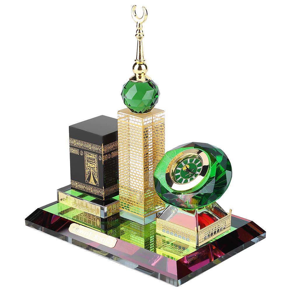 Exliy Muslimisches Kaaba-Uhrenturmmodell, einzigartig und zart, solide und langlebig im Gebrauch, perfekt oder Geburtstag, Souvenir und feiernde Aktivitäten usw.