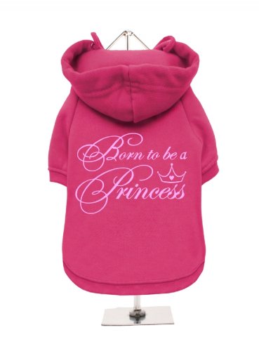 "Born to be a princess" UrbanPup Hunde Sweatshirt (Fuchsia/Pink)