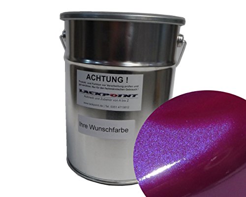 Lackpoint 1 Liter Spritzfertig Wasserbasislack Candy Violett Metallic Autolack