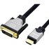 Roline DVI / HDMI Anschlusskabel DVI-D 24+1pol. Stecker, HDMI-A Stecker 10.00m Schwarz, Silber 11.04