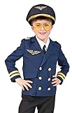 Funny Fashion Piloten Kostüm Jacket Pete für Kinder - Gr. 164