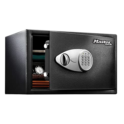 Master Lock X125ML Möbeltresor [Elektronischem Schloss] - Laptop-Safe, Schmucksafe und mehr, Schwarz, X-Large-33L
