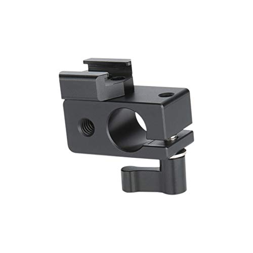 NICEYRIG 15mm Stange Klemme mit Cold Schuhhalter Adapter für DSLR Kamera Monitor Flash Led Licht
