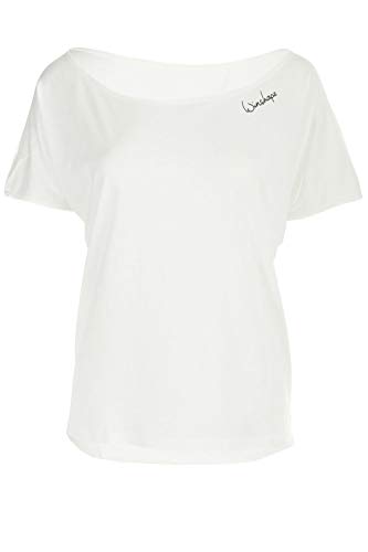 WINSHAPE Damen Ultra leichtes Modal-Kurzarmshirt MCT002, Dance Style,Fitness Freizeit Sport Yoga Workout, Vanilla-Weiß, XS