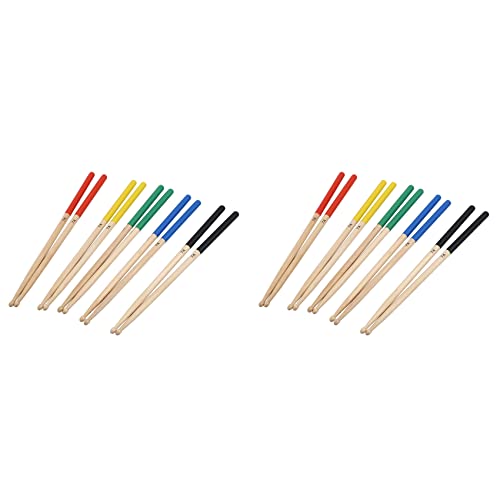 QUR 10 Paar 7A Maple Drumsticks für Kinder, Passend für Alle Drum Sets Drum-Zubehoer Mehrfarben