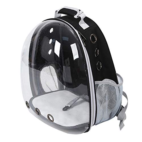 Bcowtte Hund Katze Transparent Raum Kapsel Atmungsaktive Umhänge Tasche Haustier Außerhalb Tragbare Tragen Rucksack Hunde Katze Tragen Käfig Schwarz