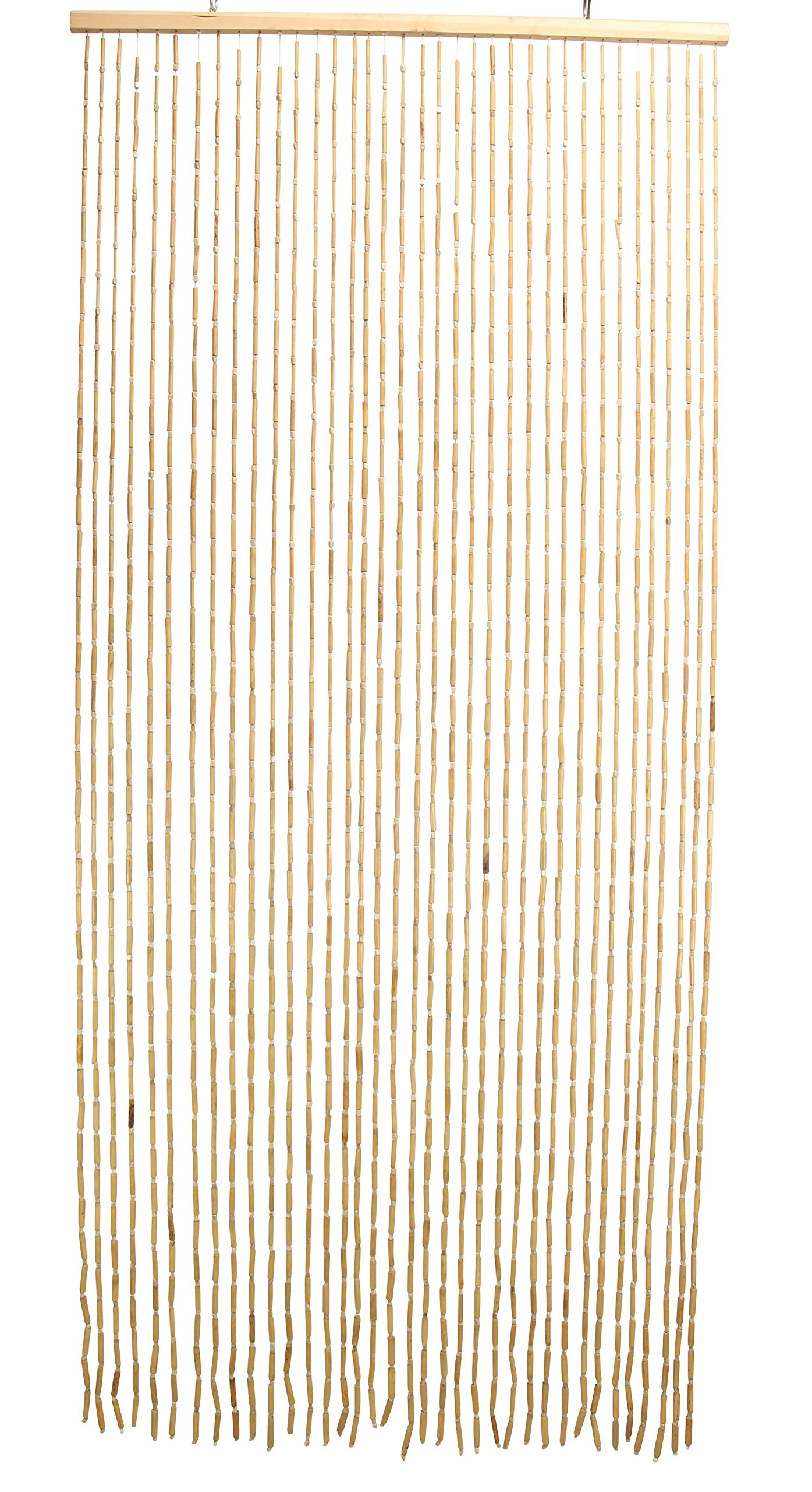 FRANK FLECHTWAREN Fadenvorhang Bambus, Vorhang, Türvorhang, Bambusvorhang Tropical, Raumtrenner GH 200 cm, Breite 90 cm