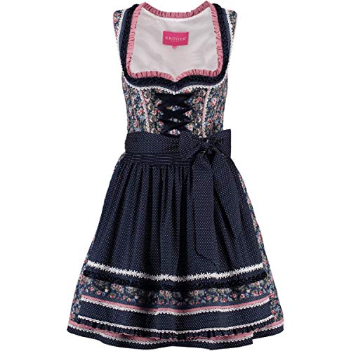 Krüger Dirndl Mini Dirndl Eleni blau, Gr.40 Damen