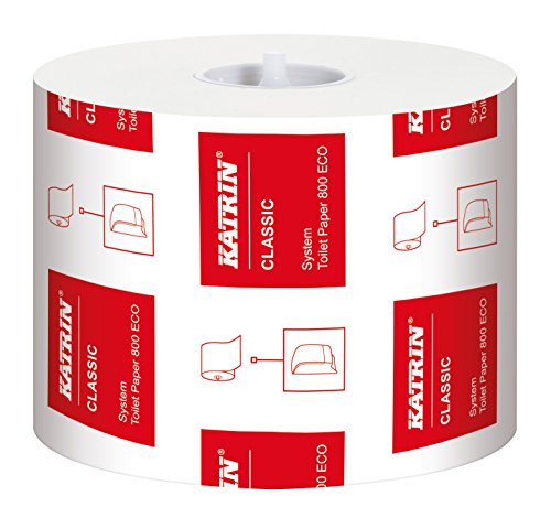 Katrin 103424 Classic System Toilet 800 ECO Toilettenpapier, 2-lagig (36-er Pack)