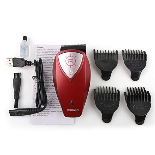 SunshineFace Elektrische Haarschneidemaschine für Männer Wiederaufladbare USB-Haarschneidemaschine mit Drehbarem Trimmerkopf für Babys