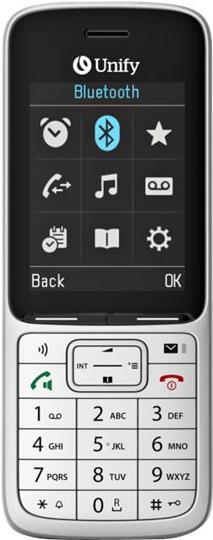 Atos Unify SL6 - Schnurloses Erweiterungshandgerät - mit Bluetooth-Schnittstelle mit Rufnummernanzeige - DECT - Silber (L30250-F600-C518)