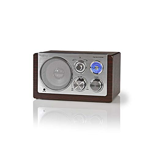 TronicXL UKW Radio Analog Tuning Retro Vintage Holz Design Braun