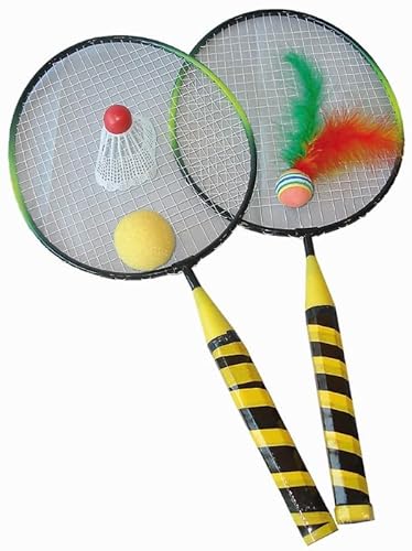 Dimasa - Badminton-Set kurz mit Ball Spielzeug, mehrfarbig (DIM00023)