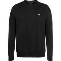 Lee Herren Plain Crew Sweatshirt, Schwarz (Black 01), Large