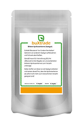 10x 500 g | Bittere Aprikosenkerne | Saatgut | naturbelassen | unbehandelt | Kerne | B17
