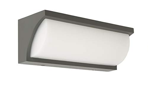 Licht-Erlebnisse LED Wandlampe TENBOS Anthrazit IP65 Modern Außenbereich vielseitig Outdoor Lampe Haustür Hauseingang