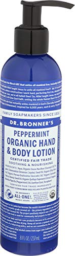 Dr. Bronner's Bio-Hand- und Körperlotion Pfefferminz, 236 ml