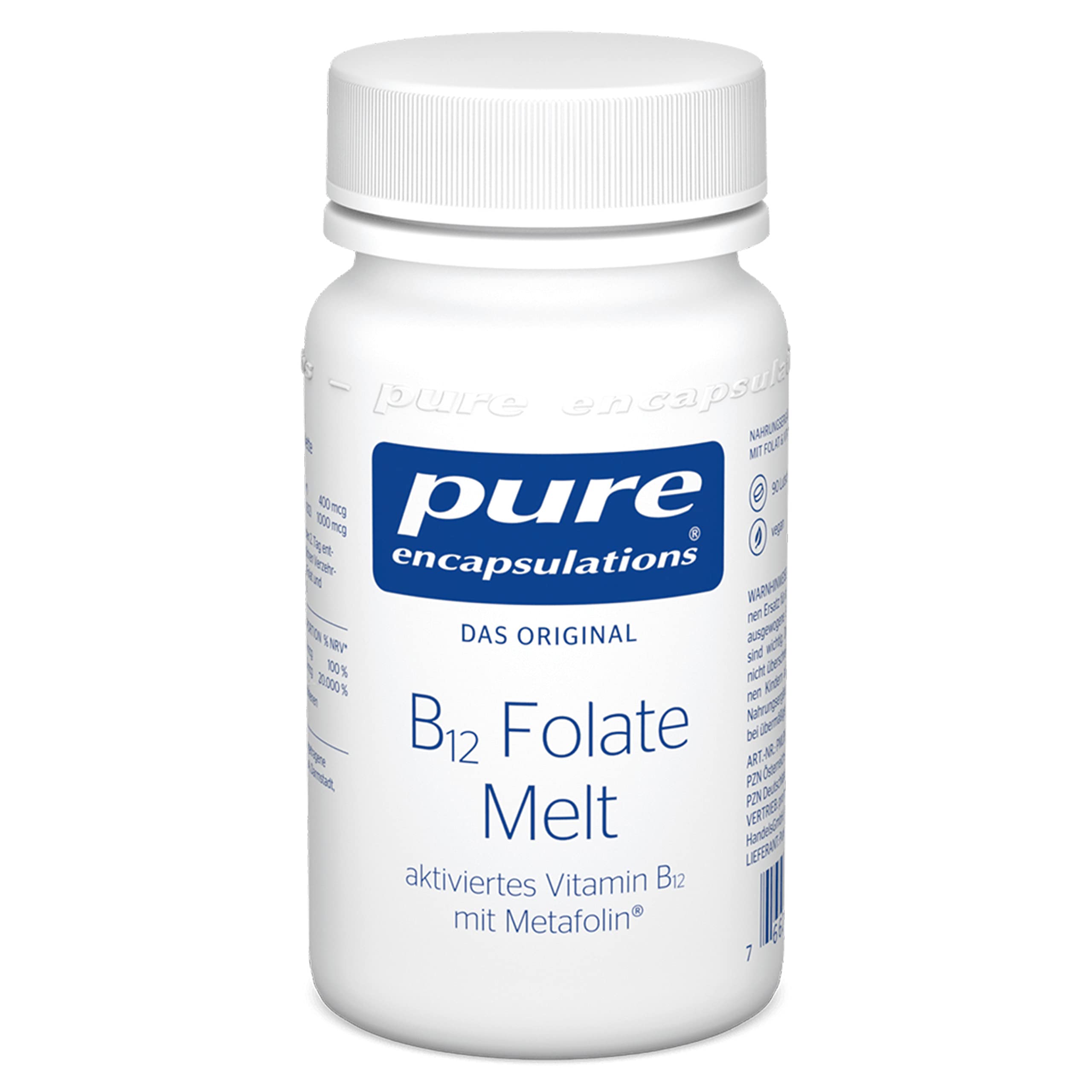Pure Encapsulations - B12 Folate melt - 90 Kapseln