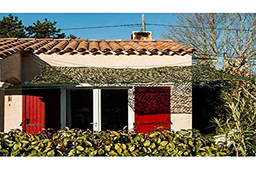 WerkaPro g/m2 11093 Sonnensegel mit durchbrochenem Blatt, 120 g/m2, Polyester, quadratisch, 3 x 3 m, für Balkon, Terrasse und Garten, grün