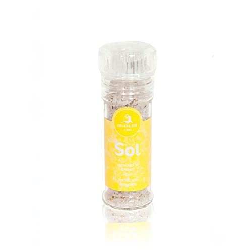 Solana Nin - Meersalz - mit Sand-Strohblume - Salzmühle - 5 x 100g