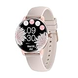 LUNIQUESHOP Smartwatch LSFIT Rose, Connected Watch Woman, Tracking Herzfrequenz, Schlaf, Blutdruck, Connected Armband, Android/iOS