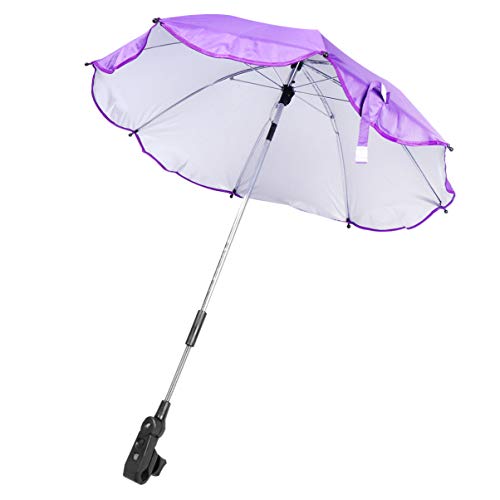 Kinderwagen Regenschirm Schatten Für Kinderwagen Rollstuhl Sonnenschirm Regenschirm Regenfester Sonnenschirm Kinderwagenabdeckung Sonnenschirm Violett Lieferungen Mädchen