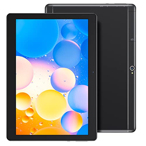 Dragon Touch Notepad K10 Tablet mit 64 GB Speicher, 256 GB erweiterbarer Speicher, 10 Zoll Android Tablet, Quad Core Prozessor, 1280 x 800 IPS HD Display, Micro HDMI, GPS, FM, 5G WiFi