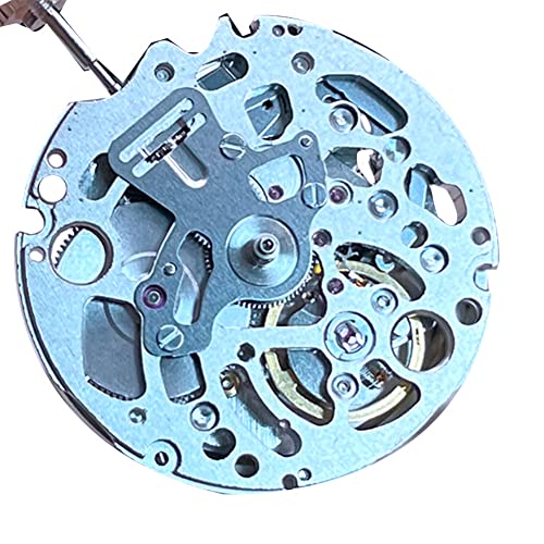 Fxndknjks NH70/NH70A Skelettiertes mechanisches Uhrwerk, schwarzes Metall, 3 Zeiger, automatischer Selbstaufzugsmechanismus, NH72 wie abgebildet, NH72