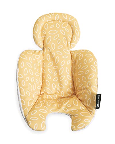 4moms RockaRoo und MamaRoo Baby-Einsatz für Neugeborene und Kleinkinder, maschinenwaschbar, kühles Netzgewebe, wendbares Design, Gelb