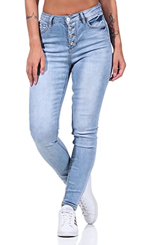 Hailys Romina Frauen Jeans hellblau L 76% Baumwolle, 22% Polyester, 2% Elasthan Basics, Streetwear