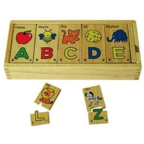 Tanne Malin – SM58491 – Puzzle aus Holz – Buchstaben des Alphabets