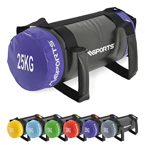 MSPORTS Power Bag Premium 5-30 kg Fitness Bag - Sandsack für Functional Fitness Gewichtssack (25 kg)
