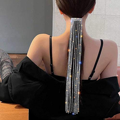 Shine Haarnadeln mit Strasssteinen für Damen, lange Quaste, Kristall-Haar-Accessoires, Hochzeitsbankett, Schmuck