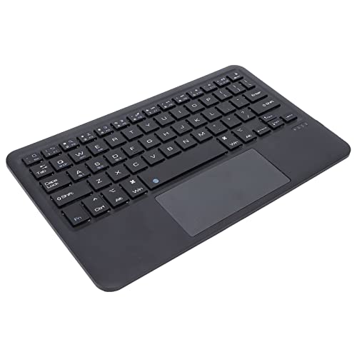 Heayzoki Bluetooth-Tastatur mit Touchpad, Kabellose Tastatur Tragbare Scherenfuß-Laptop-Tastatur mit Touchpad Kleine Tastatur für Tablet Android Für OS X für Windows(Schwarz)