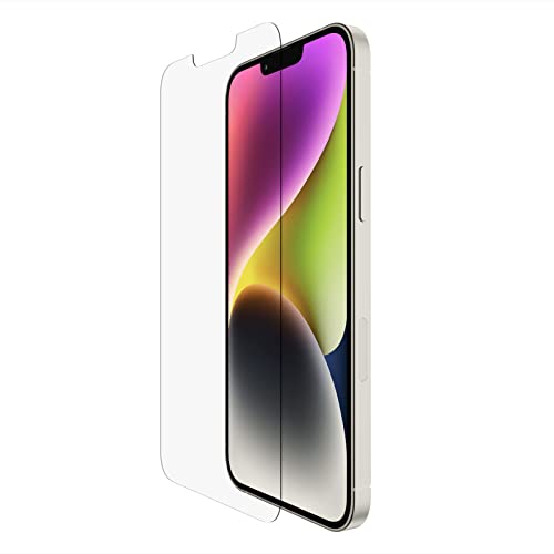 Belkin iPhone 13 Pro Max Displayschutz UltraGlass, antimikrobiell, einfache, blasenfreie Anbringung mit der enthaltenen Positionierungsschale