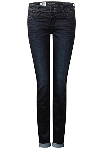 Street One Damen Jane Straight Jeans, dark blue rinsed optic, 27W / 30L