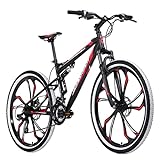 KS Cycling Mountainbike Fully 27,5" Scrawler Schwarz-Rot RH 46