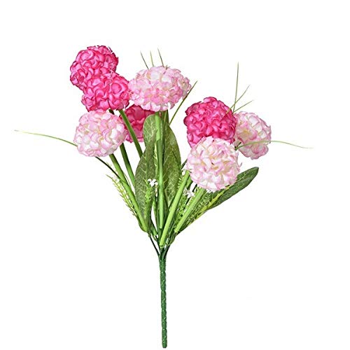 Künstliche Blatt Künstliche Blume Künstliche Blumen Hydrangea 1 Gabel 10 Köpfe Silk Flower-Fälschungs-Blume for DIY Hochzeit Dekoration Künstliche Blumen (Color : B)