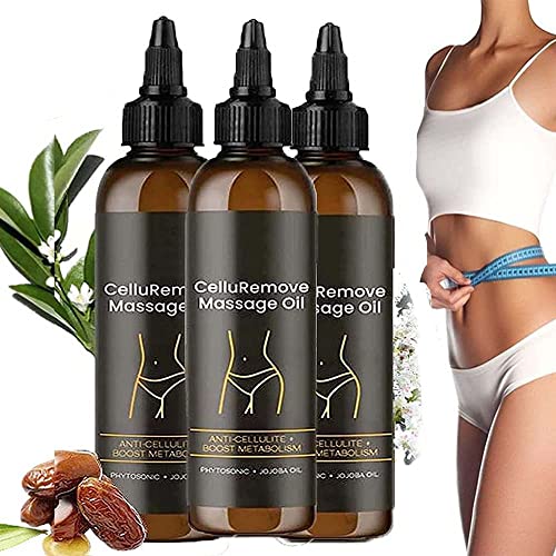 Blusoms Celluremove Massage Oil,Anti Cellulite Massage Oil & Skin Tightening Lifting Oil,Natural Firming & Lifting Body Oil,Promotes Blood Circulation And Increase Metabolism (3pcs)