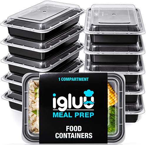 [30er Pack] 1-Fach Meal Prep Container Von Igluu - Essensbox, Lunchbox Mikrowellengeeignet, Spülmaschinenfest Und Wiederverwendbar - Luftdichter Deckelverschluss, BPA Frei